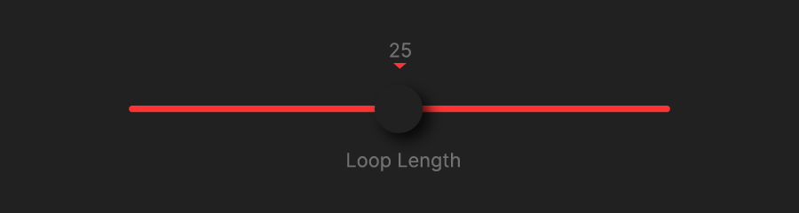 Picture of the NEA loop length slider.